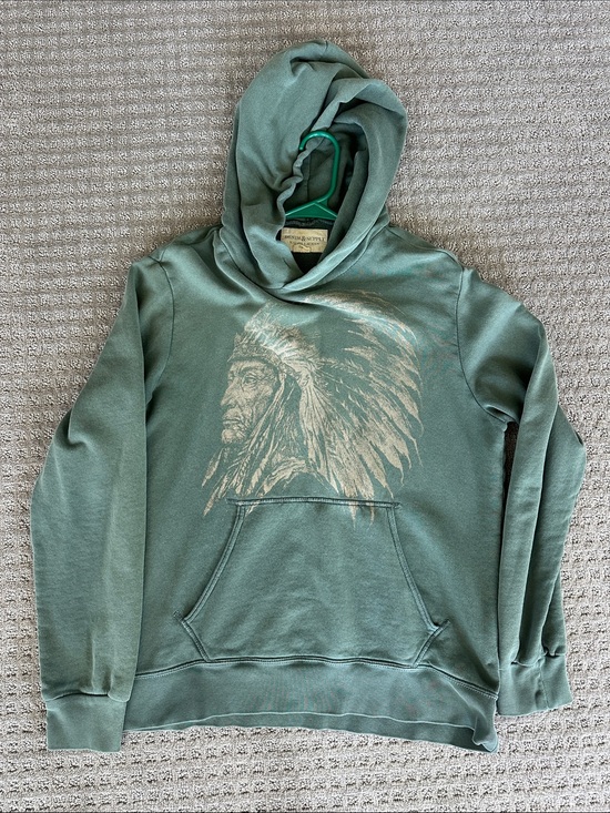 Denim & Supply Ralph Lauren Other - Green Hooded Pullover Sweatshirt with Graphic